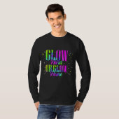 Glow Hard oder Glow Zuhause Retro Neon Fluorescent T-Shirt (Vorne ganz)