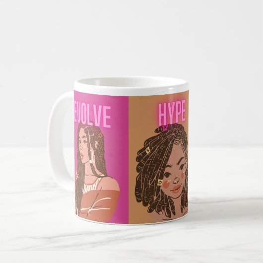 Glow Hype Evolve Kaffeetasse (Vorderseite Links)