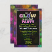 Glow in der Dunklen Geburt Einladungen (Vorne/Hinten)
