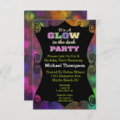 Glow in der Dunklen Geburt Einladungen (Vorne/Hinten)