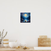 Glow-in-the-Dark Acrylmalereien! 🎨🌟  Poster (Küche)