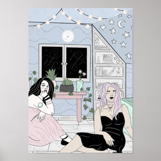 Glow in the dark ceiling stars poster (Vorne)