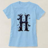 Glow-in-the-Dark Halloween H T-Shirt (Design vorne)