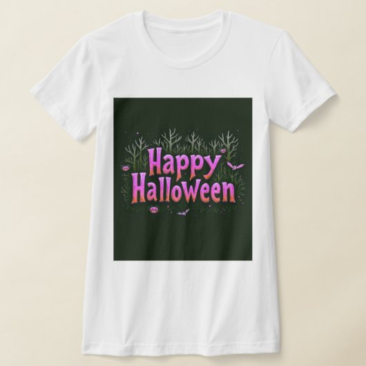 Glow-in-the-Dark Happy Halloween T-Shirt (Ablage )