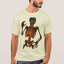 Glow-in-the-Dark Skeleton T - Shirt - Spooky Hallo