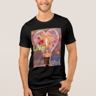 Glow - Kerze & Blume T - Shirt