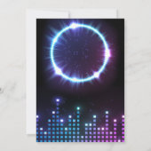 Glow Musical Geburtstagsparty Einladung (Rückseite)