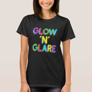 Glow 'n Glare 80er Disco Vintag Retro Color Colou T-Shirt