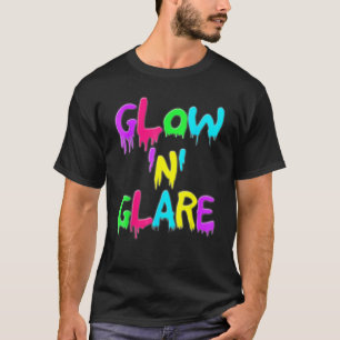 Glow 'n' Glare 80er Disco Vintage Retro Farbe Bunt T-Shirt