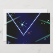 Glow Neon Lights Geburtstagsparty Danke Karte (Rückseite)