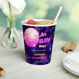 Glow Neon Lights Vielen Dank für Ihre Geburtstagsp Pappbecher