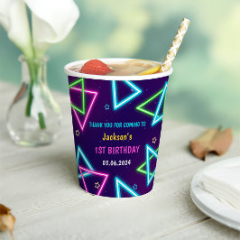 Glow Neon Lights Vielen Dank für Ihre Geburtstagsp Pappbecher