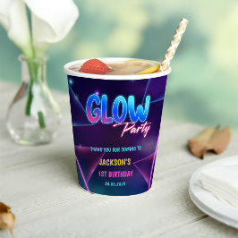 Glow Neon Lights Vielen Dank für Ihre Geburtstagsp Pappbecher