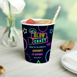 Glow Neon Lights Vielen Dank für Ihre Geburtstagsp Pappbecher