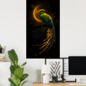 Glow of the Night Feather Poster (Heimbüro)