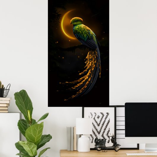 Glow of the Night Feather Poster (Heimbüro)