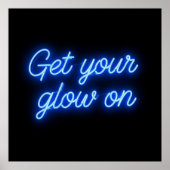 Glow On Neontext Poster (Vorne)