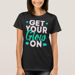 Glow Party 80er 90s Retro Thema Geburtstag 1 T-Shirt