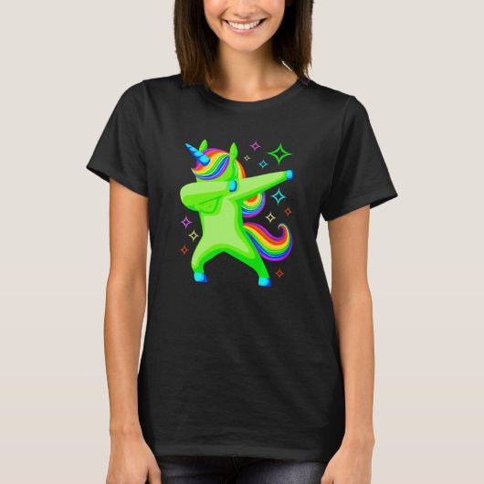 Glow Party Einhorn Squad Neon Lights Party 1 T-Shirt (Vorderseite)