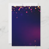 Glow Party Geburtstagseinladung Einladung (Rückseite)