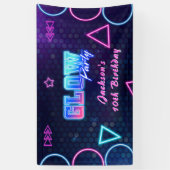 Glow Party Neorful Birthday Party Banner (Vertikal)