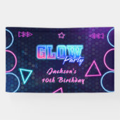 Glow Party Neorful Birthday Party Banner (Horizontal)