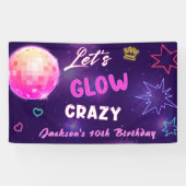 Glow Party Neorful Birthday Party Banner (Horizontal)