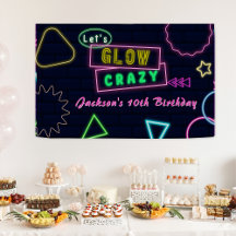 Glow Party Neorful Birthday Party Banner