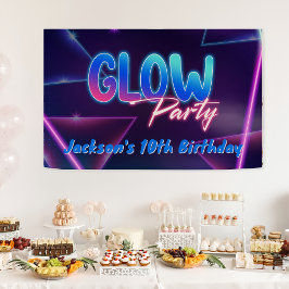 Glow Party Neorful Birthday Party Banner