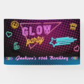 Glow Party Neorful Birthday Party Banner (Horizontal)