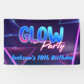 Glow Party Neorful Birthday Party Banner (Horizontal)