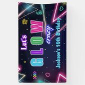 Glow Party Neorful Geburtstagsparty Banner (Vertikal)