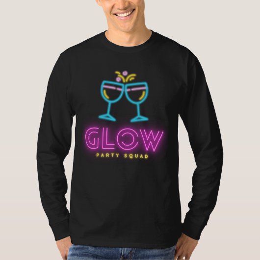 Glow Party Squad Let's Glow Crazy präsentieren Kos T-Shirt (Vorderseite)