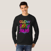 Glow Party Squad Paint Splatter Effect Glow Party T-Shirt (Vorne ganz)