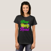 Glow Party Squad Paint Splatter Effect Glow Party  T-Shirt (Vorne ganz)