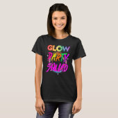 Glow Party Squad Paint Splatter Effect Glow Party T-Shirt (Vorne ganz)