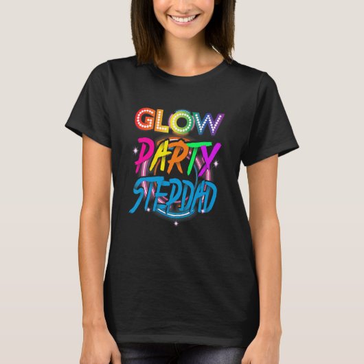 Glow Party Stiefvater   Paint Splatter Effekt Glow T-Shirt (Vorderseite)