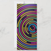 Glow Party Ticket Pass Geburtstag Einladung (Rückseite)