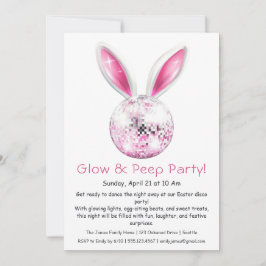 Glow & Peep Party - Osterdisco Einladung