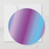 GLOW Rainbow Splash Bar Bat Mitzvah Einladung (Rückseite)