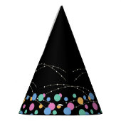 Glow & Roll Birthday Bash schwarz Partyhütchen (Links)