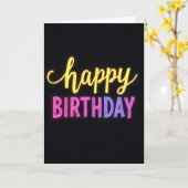 Glow Script Geburtstagskarte Karte (Gelbe Blume)