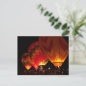 Glow Show Postkarte (Stehend Vorderseite)