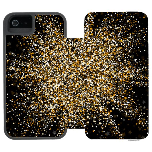 Glow Star 1 Incipio iPhone Geldbeutel-Hülle (Folio Geöffnet)