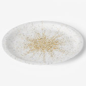 Glow Star 2 Pappteller (Schrägansicht)