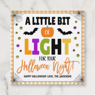Glow Stick Halloween-Geschenktasten Geschenkanhänger