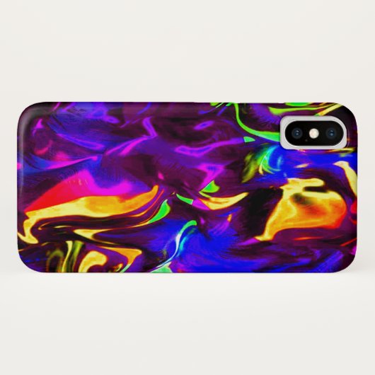 Glow Stick Rave Feuerkleckse Regenbogen Case-Mate iPhone Hülle (Rückseite (Horizontal))