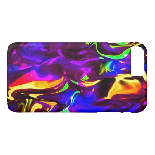 Glow Stick Rave Feuerkleckse Regenbogen Case-Mate iPhone Hülle (Rückseite (Horizontal))