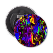 Glow Stick Rave Feuerkleckse Regenbogen Flaschenöffner (Vorderseite)