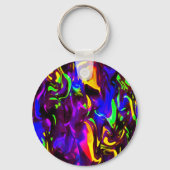 Glow Stick Rave Feuerkleckse Regenbogen Schlüsselanhänger (Vorderseite)